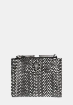 Kurt Geiger London portofel de piele MINI PURSE KENSINGTON culoarea negru, 4198701189 imagine