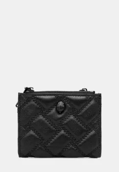 Kurt Geiger London portofel de piele MINI PURSE KENSINGTON culoarea negru, 648500109 imagine