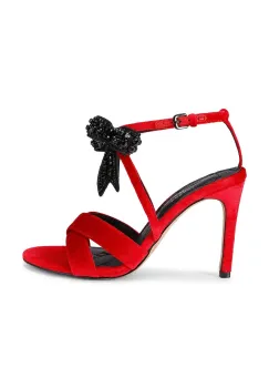 Kurt Geiger London sandale Bow High Sandal culoarea rosu, 4991350789 imagine