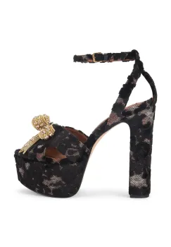 Kurt Geiger London sandale Bow Platfrom Sandal culoarea maro, 5028135689 imagine