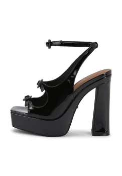 Kurt Geiger London sandale cu toc inalt din piele Buckle Platform Sdl imagine