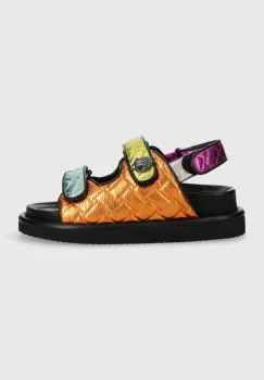 Kurt Geiger London sandale de piele Orson femei, 3469669109 imagine