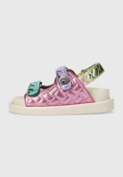 Kurt Geiger London sandale de piele Orson femei, cu platforma, 3469699109 imagine