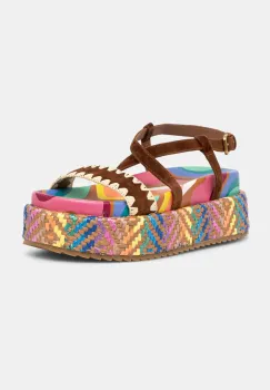 Kurt Geiger London sandale din piele intoarsa Chelsea Flatform Sandal femei, cu platforma, 4352269209 imagine