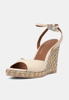 Kurt Geiger London sandale wedges Espadrille Wedge-Bone imagine