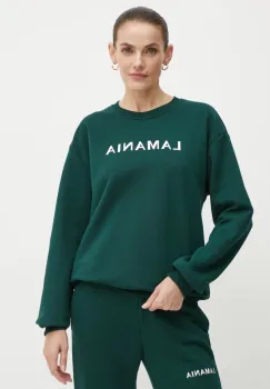 La Mania bluza HAPPY.3 femei, culoarea verde, cu imprimeu, HAPPY.3 imagine