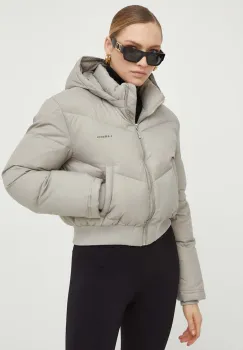 La Mania geaca de puf femei, culoarea bej, de iarna imagine