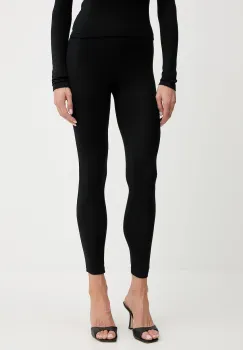 La Mania pantaloni culoarea negru, uni, TONIC.LEGGINSY imagine
