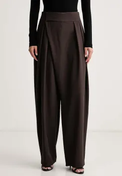 La Mania  pantaloni de costum pentru femei din lana MAVION imagine