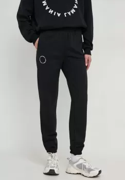 La Mania pantaloni de trening culoarea negru, neted imagine