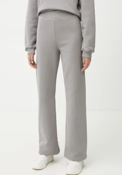 La Mania pantaloni de trening femei, culoarea bej, neted, LARRY imagine