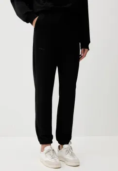 La Mania pantaloni de trening LYN culoarea gri, uni, LYN imagine