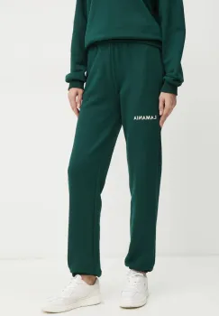 La Mania pantaloni de trening SOUL.3 culoarea verde, cu imprimeu, SOUL.3 imagine