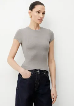 La Mania tricou femei, culoarea bej, FIRST.2 imagine