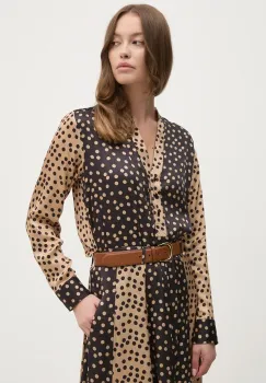 La Petite Francaise bluza PFBANALE femei, culoarea maro, modelator, PFBANALE imagine