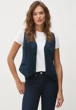 La Petite Francaise sacou culoarea albastru marin, un singur rand de nasturi, PFGAILLARD imagine
