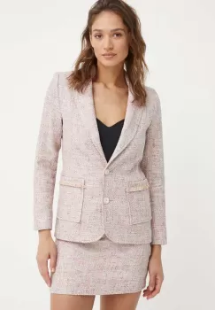La Petite Francaise sacou VERTIGE culoarea roz, un singur rand de nasturi, modelator imagine