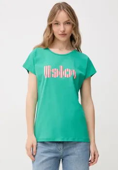 La Petite Francaise tricou din bumbac TYFANY femei, culoarea verde, TYFANY imagine
