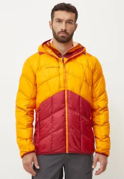 LA Sportiva geaca sport din puf Pinnacle Down culoarea portocaliu, de tranzitie, L82102320 imagine