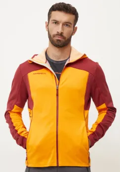 LA Sportiva hanorac Cosmic culoarea portocaliu, cu gluga, modelator, L69102320 imagine