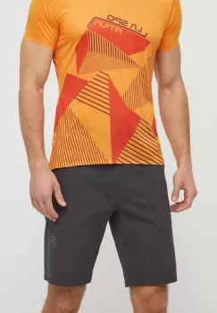 LA Sportiva pantaloni scurti Flatanger barbati, culoarea gri, F39900903 imagine