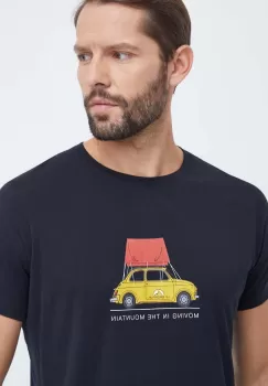 LA Sportiva tricou Cinquecento barbati, culoarea negru, cu imprimeu imagine