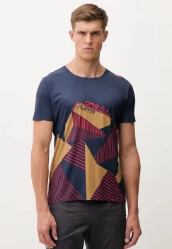 LA Sportiva tricou sport Comp culoarea bleumarin, cu imprimeu, ZACT184 imagine