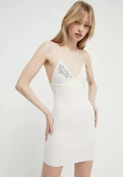 LaBellaMafia rochie culoarea argintiu, mini, mulata imagine