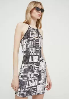 LaBellaMafia rochie culoarea negru, mini, mulata imagine