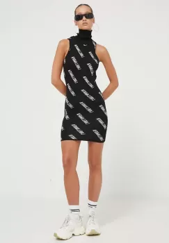 LaBellaMafia rochie culoarea negru, mini, mulata imagine