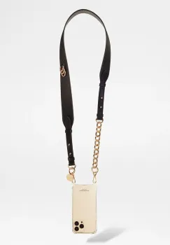LaCoqueFrancaise curea telefon Lara 120 cm culoarea negru imagine