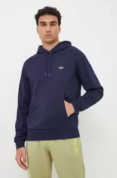Lacoste bluza barbati, culoarea albastru marin, neted imagine