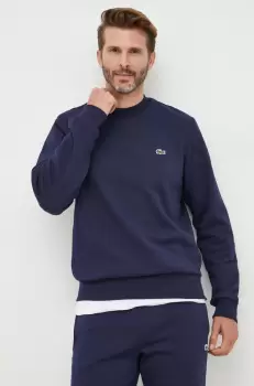 Lacoste bluza barbati, culoarea albastru marin, neted imagine