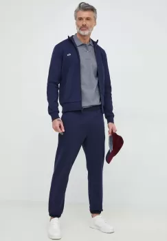 Lacoste bluza barbati, culoarea albastru marin, neted imagine
