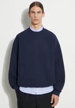 Lacoste bluza barbati, culoarea albastru marin, neted, SH7470 imagine