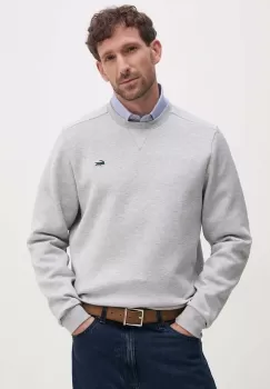 Lacoste bluza barbati, culoarea gri, neted imagine