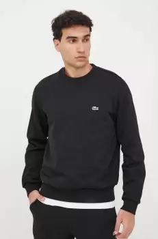 Lacoste bluza barbati, culoarea negru, neted imagine