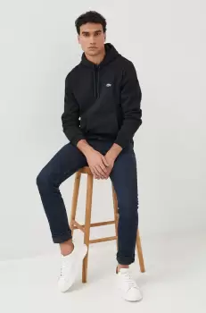 Lacoste bluza barbati, culoarea negru, neted imagine