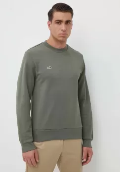 Lacoste bluza barbati, culoarea verde, neted imagine