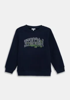 Lacoste bluza copii culoarea albastru marin, cu imprimeu, SJ2493 imagine