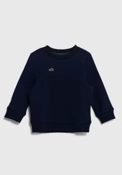 Lacoste bluza copii culoarea albastru marin, melanj imagine