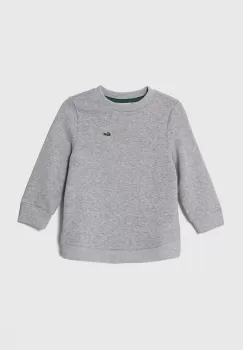 Lacoste bluza copii culoarea gri, melanj imagine