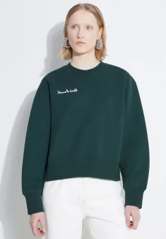 Lacoste bluza femei, culoarea verde, neted, SF7261 imagine