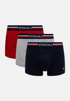 Lacoste boxeri 3-pack barbati, culoarea albastru marin imagine
