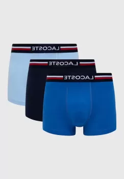 Lacoste boxeri 3-pack barbati, culoarea gri imagine