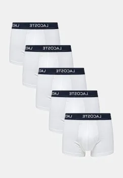 Lacoste boxeri 5-pack barbati, culoarea alb, 5H1292 imagine
