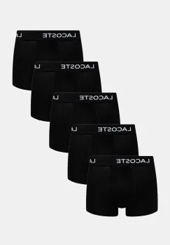 Lacoste boxeri 5-pack barbati, culoarea negru, 5H1292 imagine