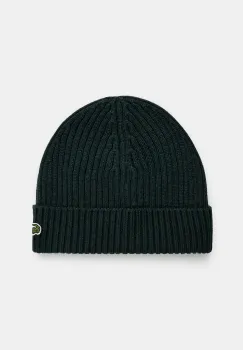 Lacoste caciula de lana culoarea negru, de lana, RB0001 imagine