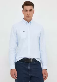 Lacoste camasa din bumbac barbati, cu guler button-down, regular imagine