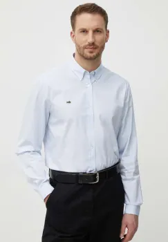 Lacoste camasa din bumbac barbati, cu guler button-down, regular imagine